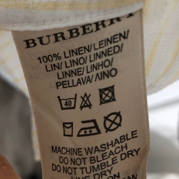 Linen shirt BURBERRY SIZE SMALL - Picture 3 of 3